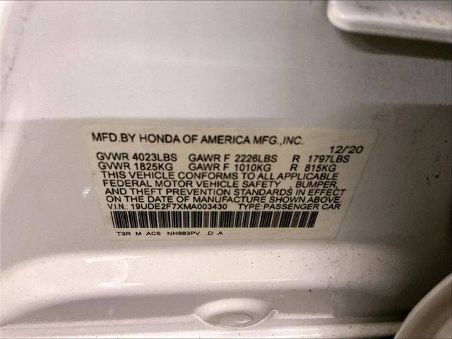 2021 Acura ILX Premium Package