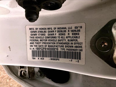 2019 Honda Civic Sedan LX
