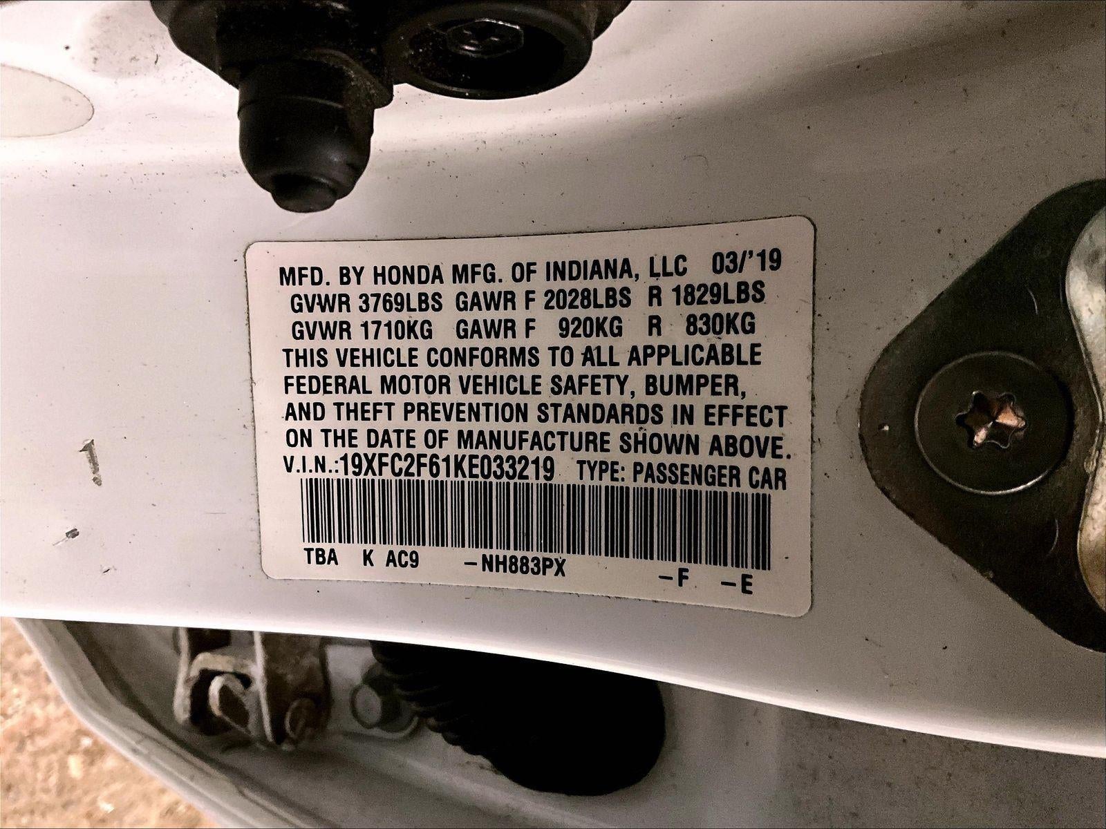 2019 Honda Civic Sedan LX