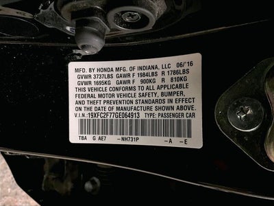 2016 Honda Civic EX