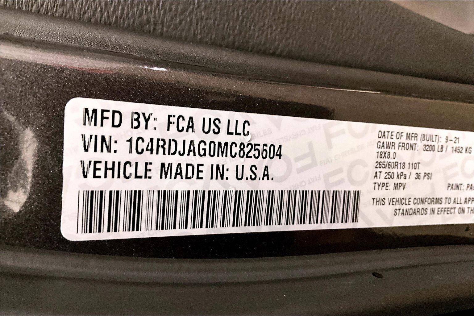 2021 Dodge Durango SXT Plus