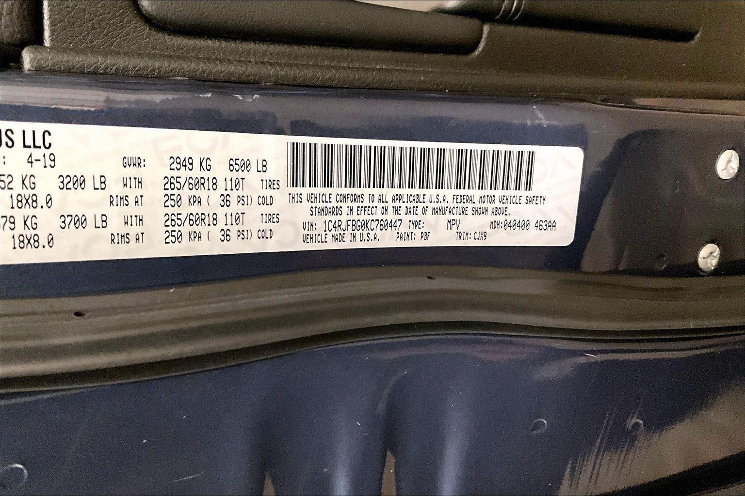 2019 Jeep Grand Cherokee Limited