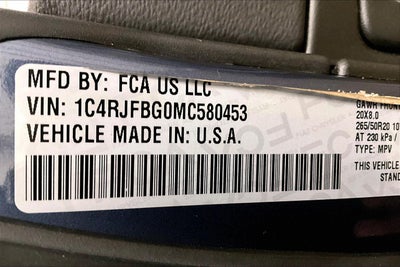 2021 Jeep Grand Cherokee 80th Anniversary