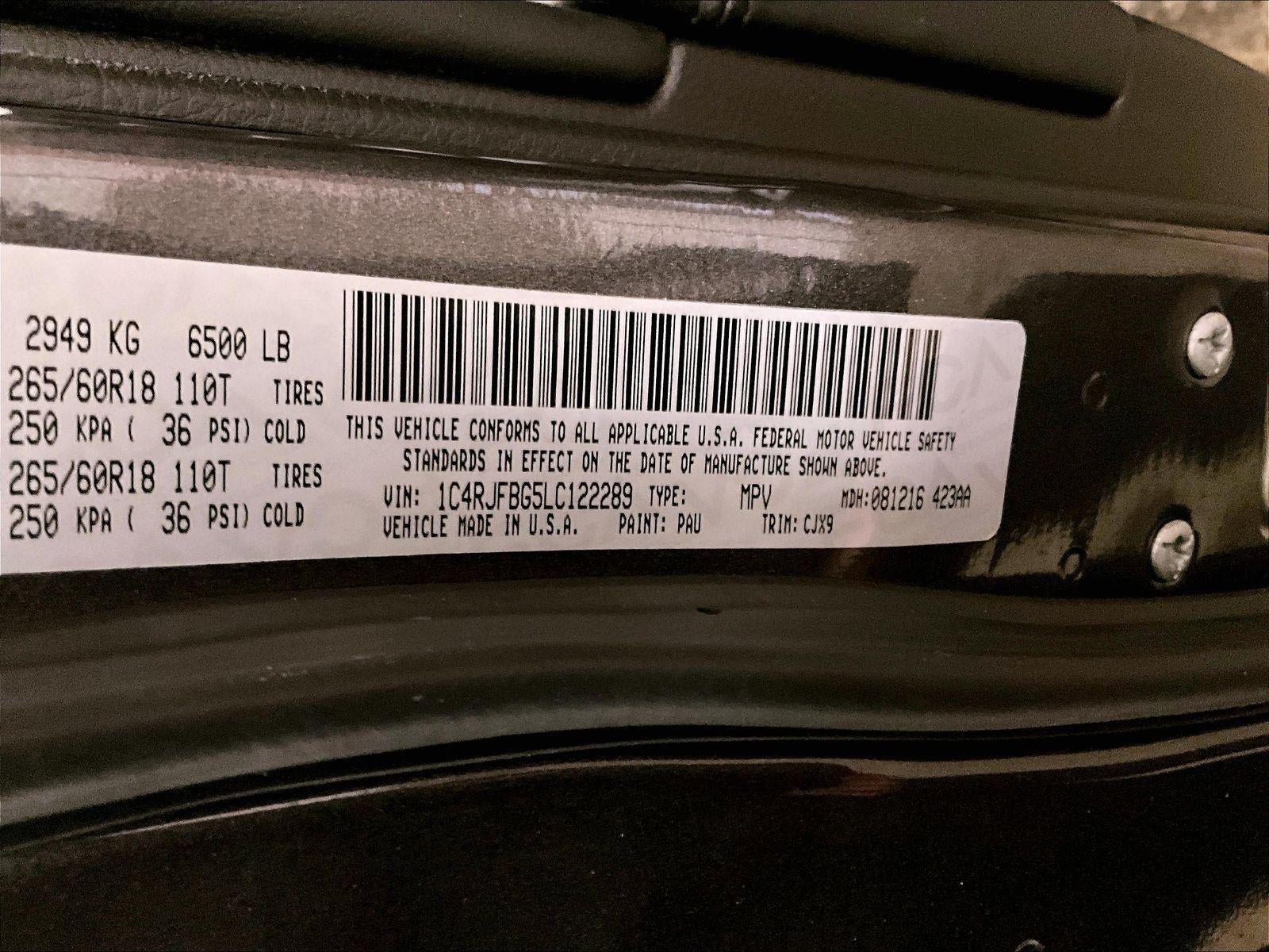 2020 Jeep Grand Cherokee Limited