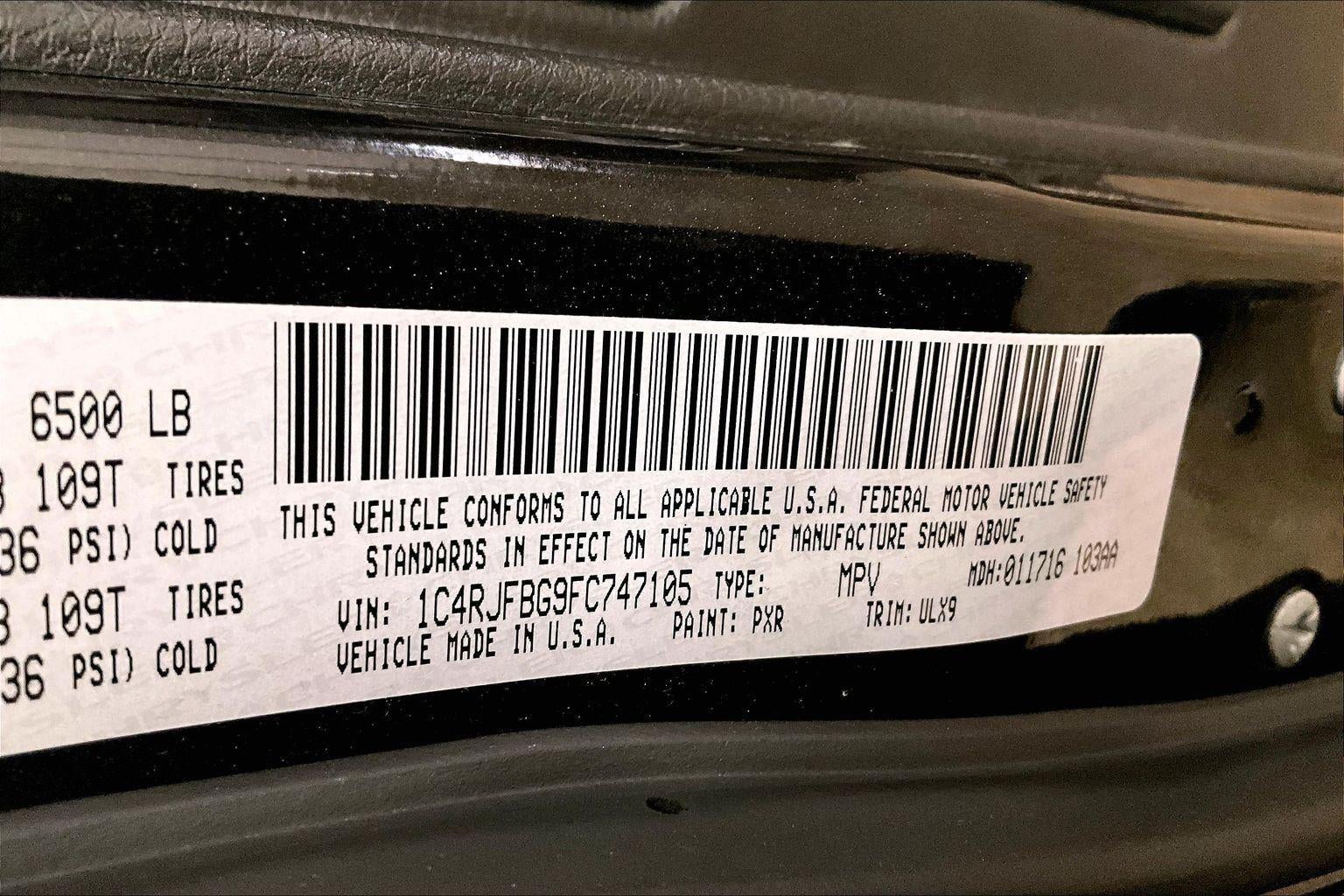 2015 Jeep Grand Cherokee Limited