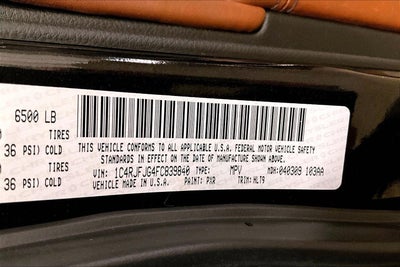 2015 Jeep Grand Cherokee Summit