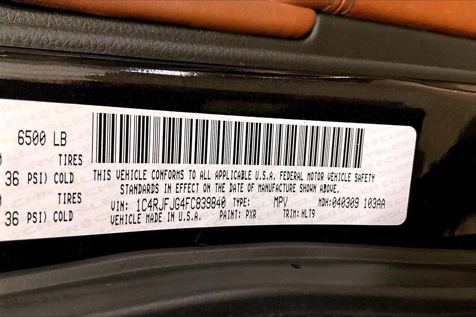 2015 Jeep Grand Cherokee Summit