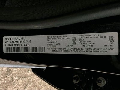 2021 RAM 1500 Big Horn/Lone Star