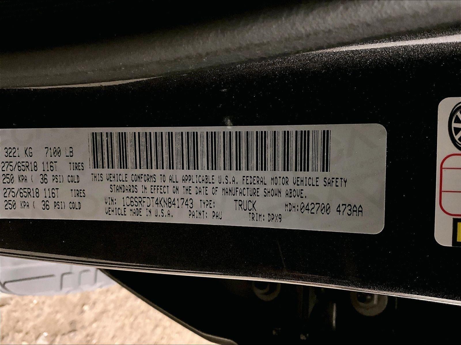 2019 RAM 1500 Laramie