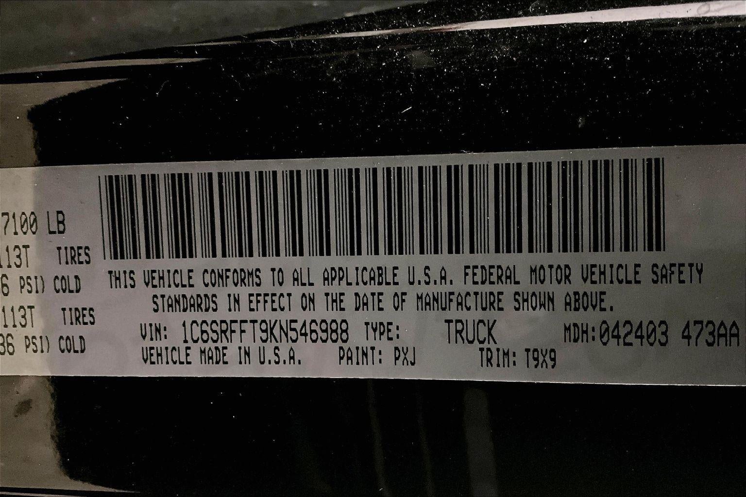 2019 RAM 1500 Big Horn/Lone Star