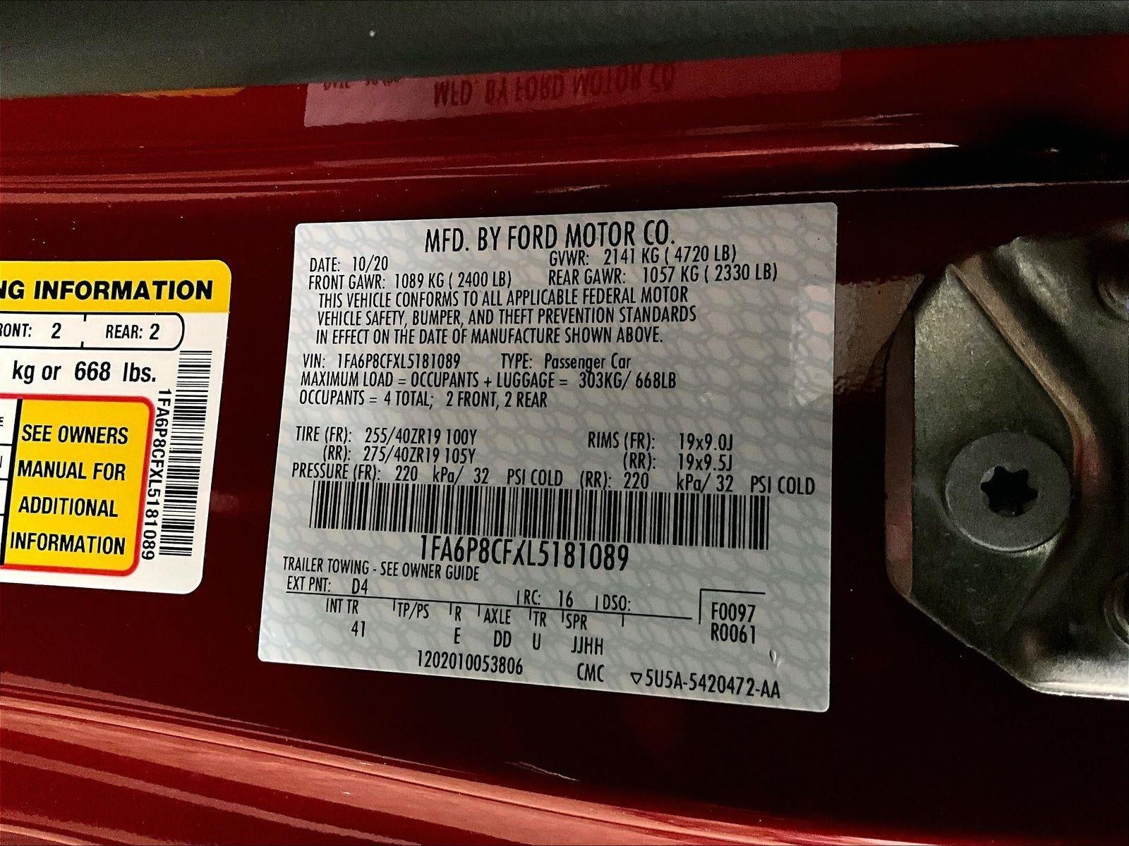 2020 Ford Mustang GT Premium