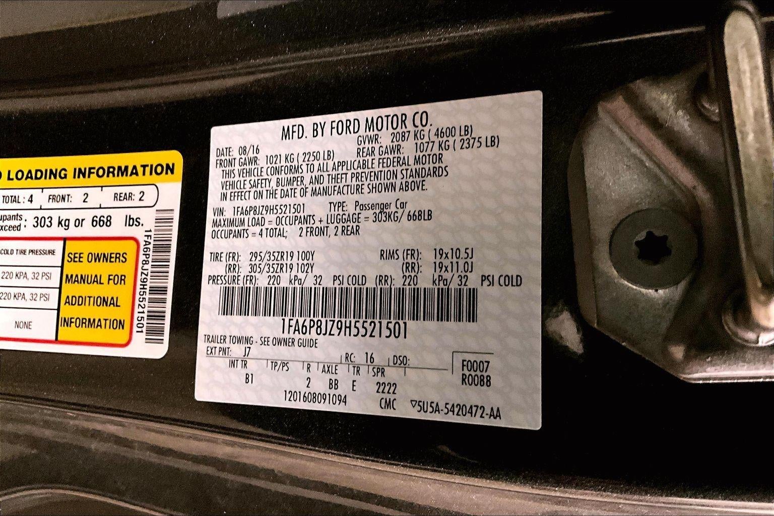 2017 Ford Mustang Shelby GT350