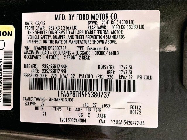 2015 Ford Mustang EcoBoost