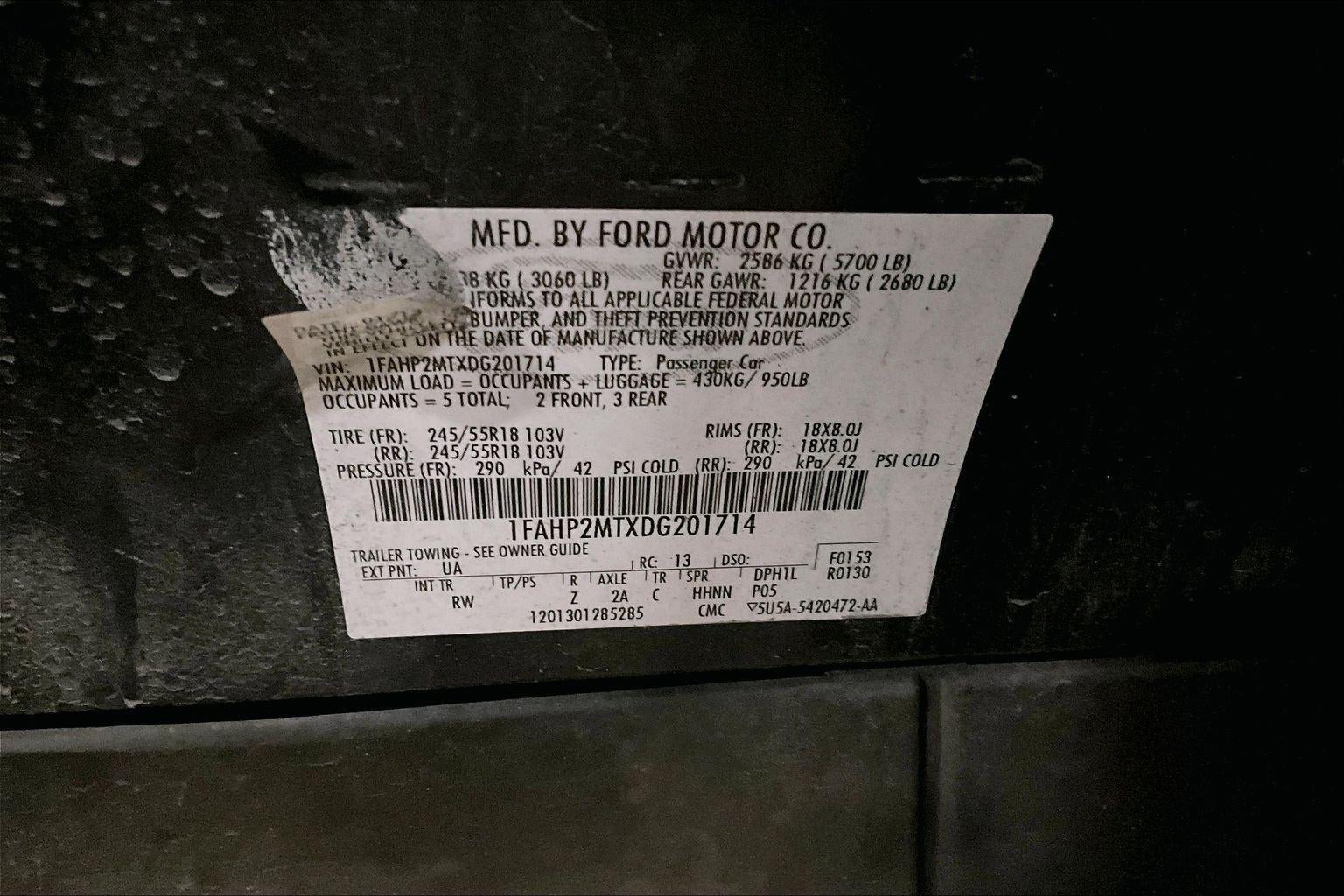 2013 Ford Sedan Police Interceptor Base