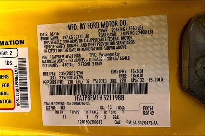 2017 Ford Mustang V6