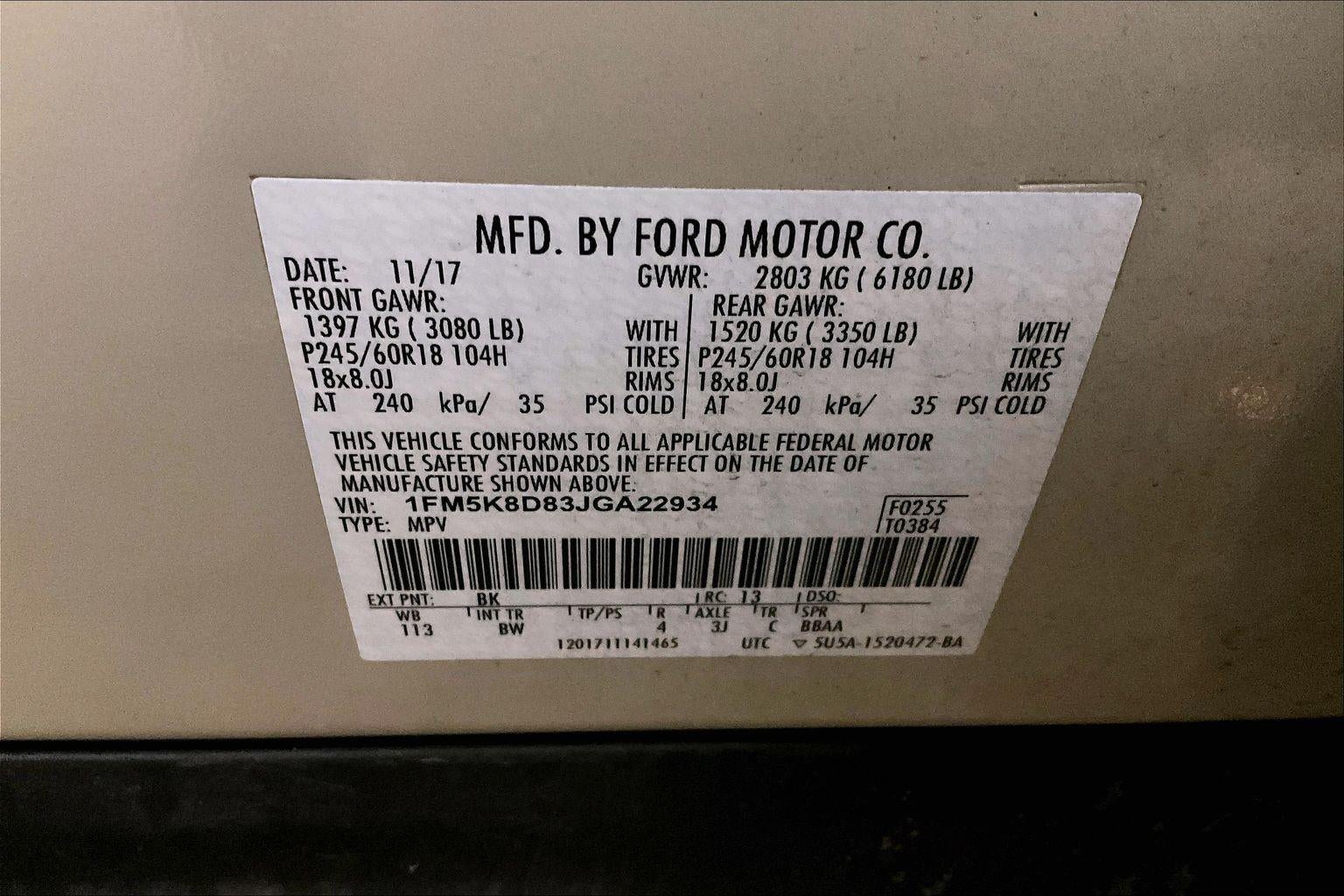 2018 Ford Explorer XLT