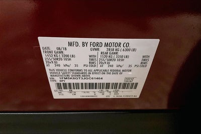 2018 Ford Explorer Sport