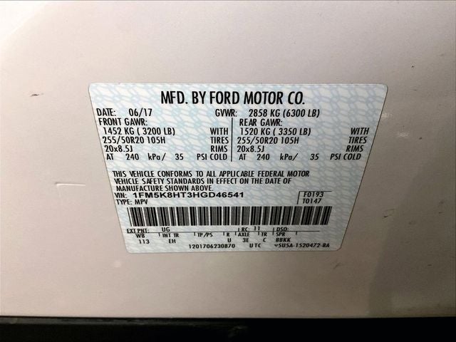 2017 Ford Explorer Platinum