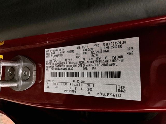 2022 Ford Escape SE