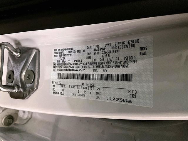 2019 Ford Escape SE