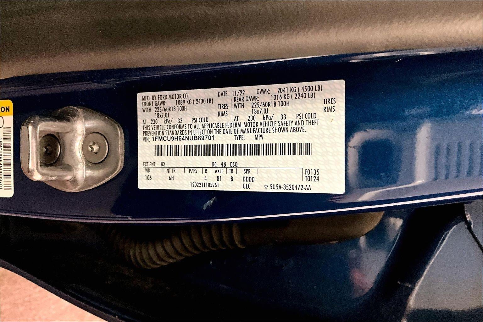 2022 Ford Escape SEL