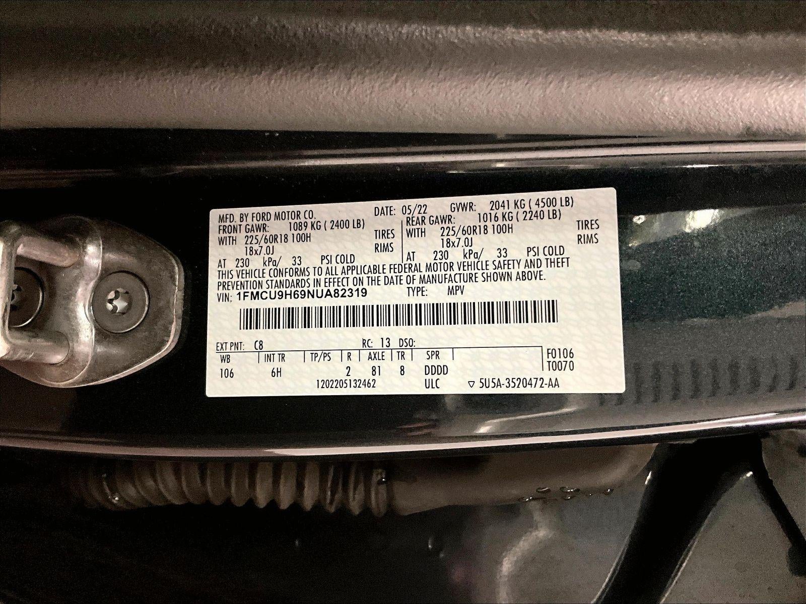 2022 Ford Escape SEL