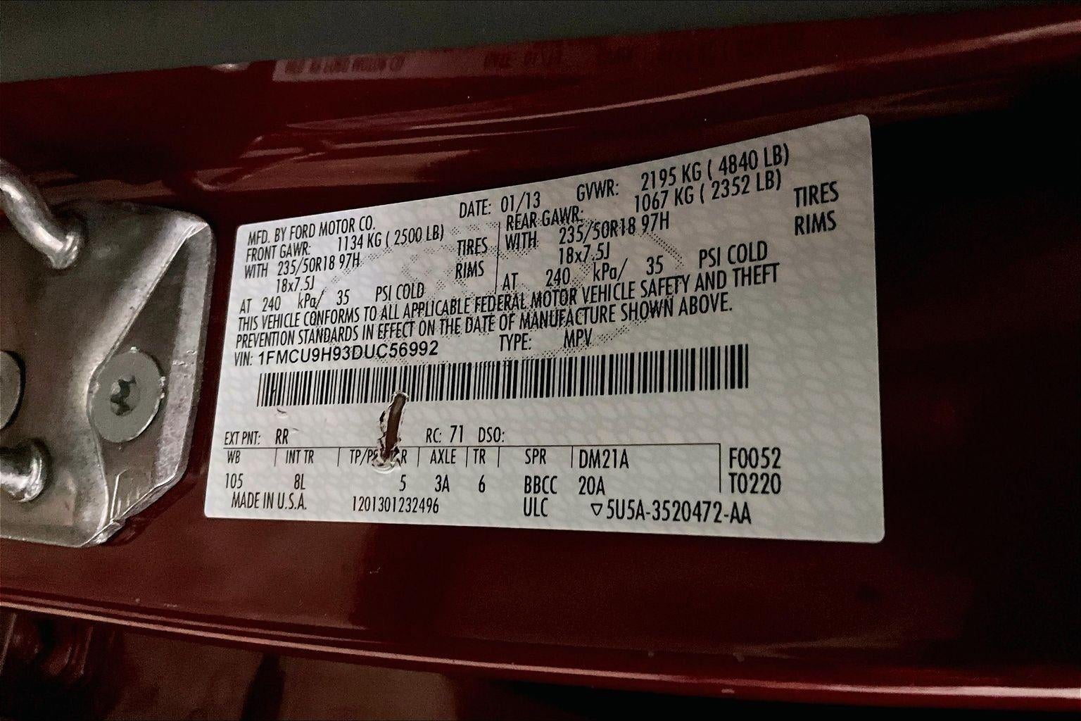 2013 Ford Escape SEL