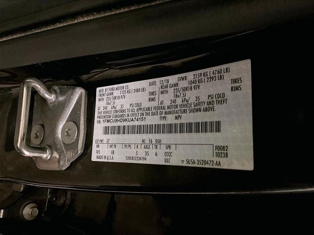 2019 Ford Escape SEL