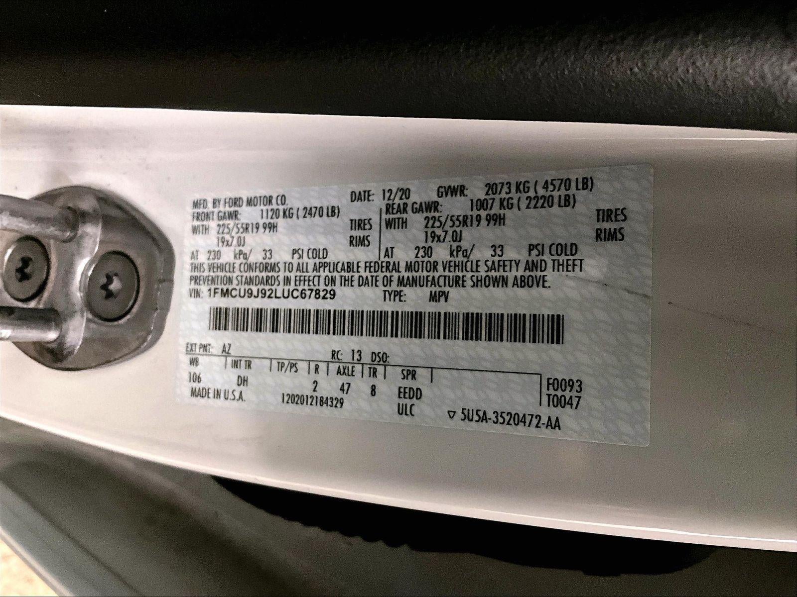 2020 Ford Escape Titanium