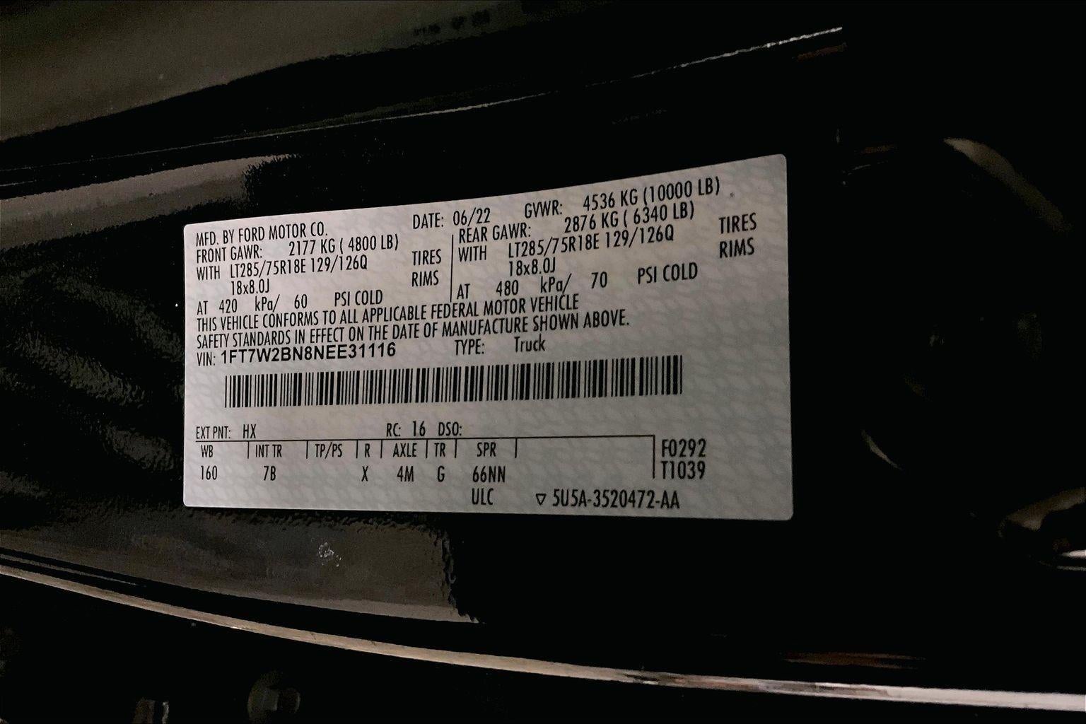 2022 Ford Super Duty F-250 SRW Platinum