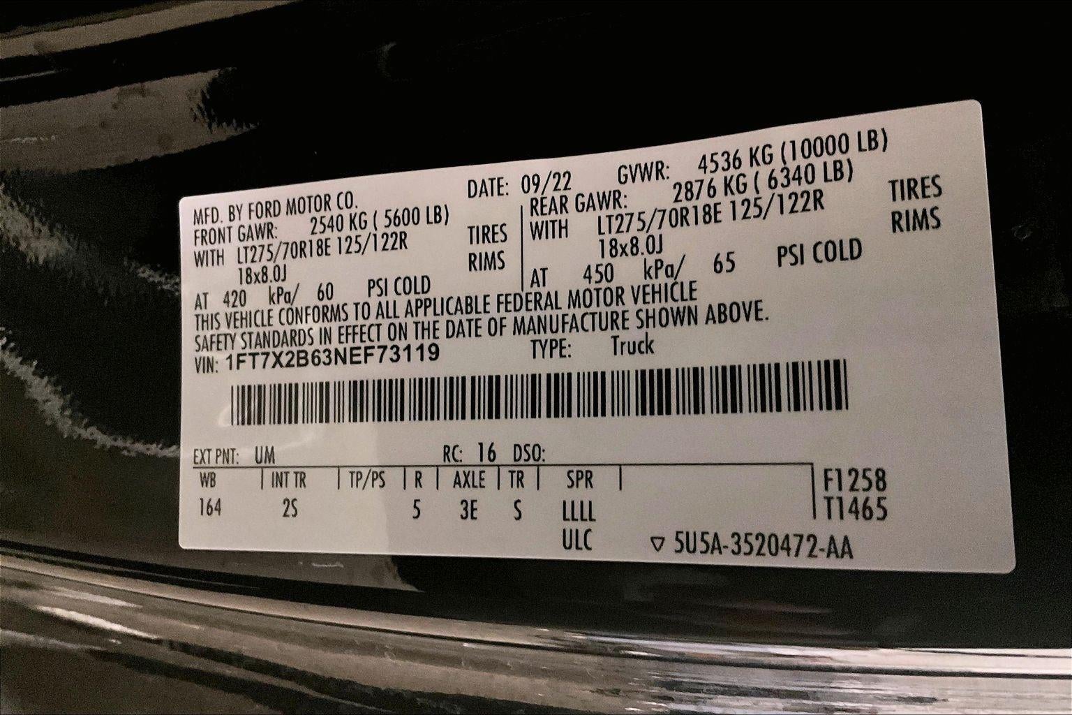 2022 Ford Super Duty F-250 SRW XLT