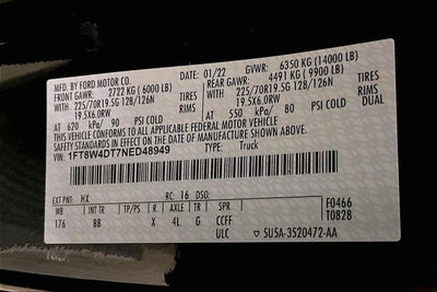 2022 Ford Super Duty F-450 DRW Platinum