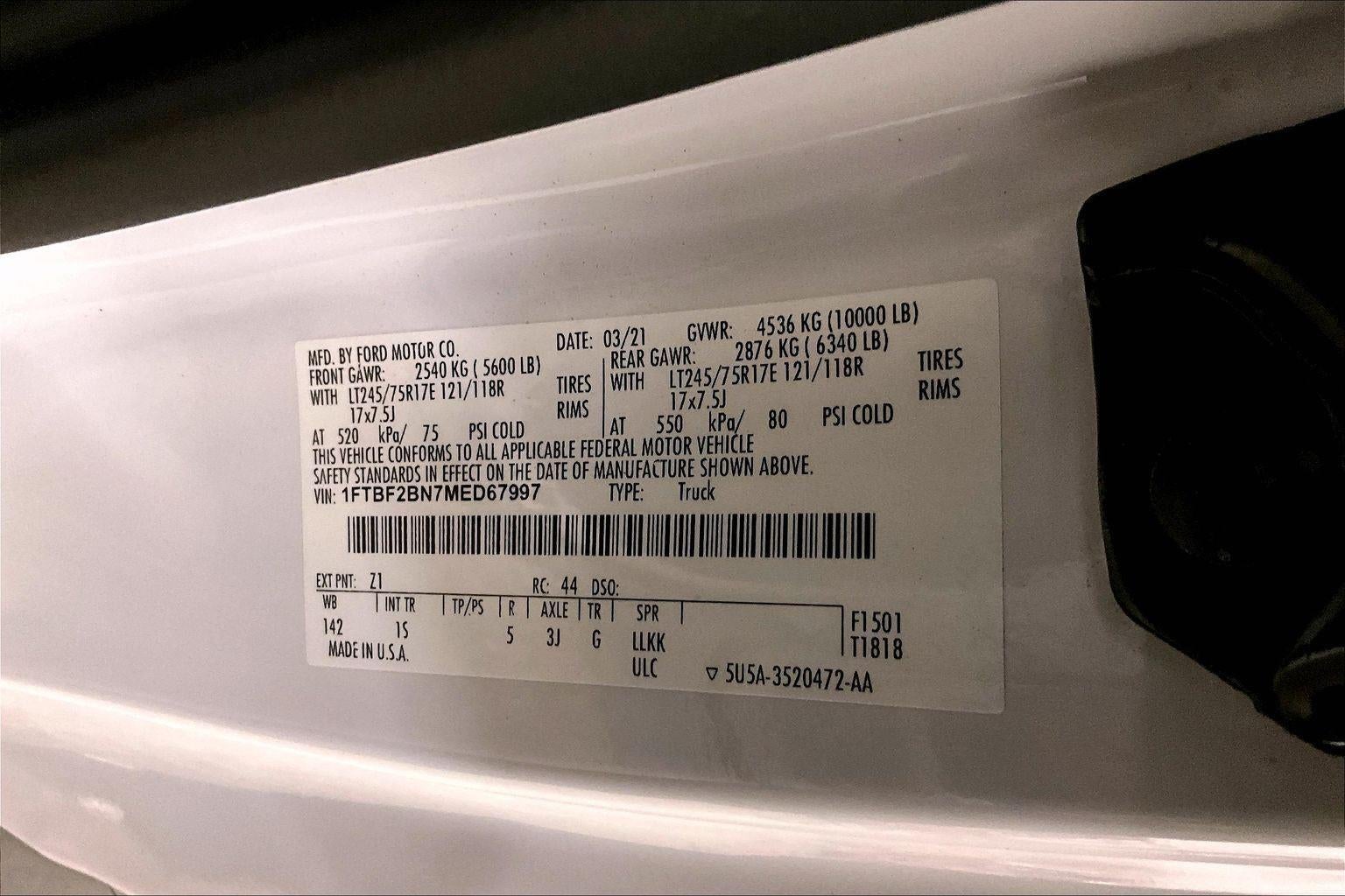 2021 Ford Super Duty F-250 SRW XL