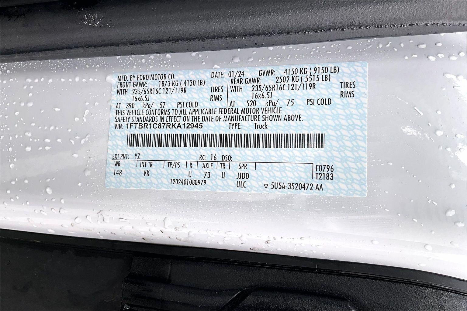 2024 Ford Transit Cargo Van Base