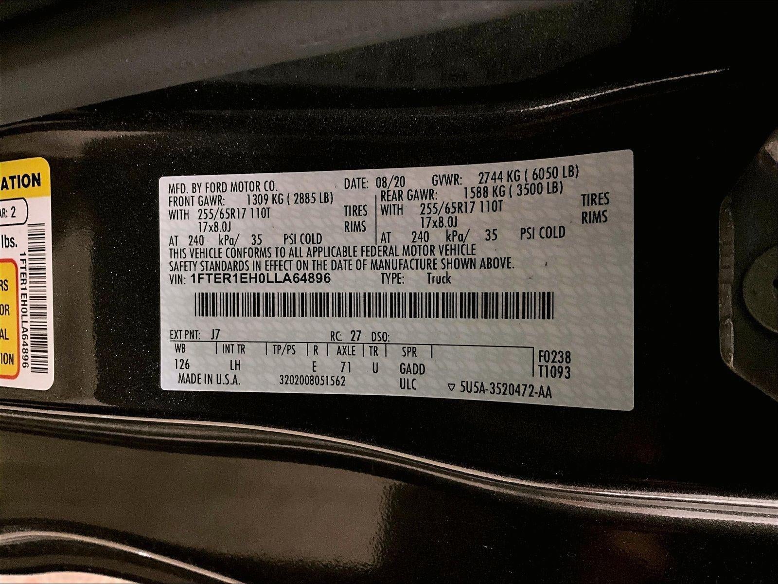 2020 Ford Ranger XL