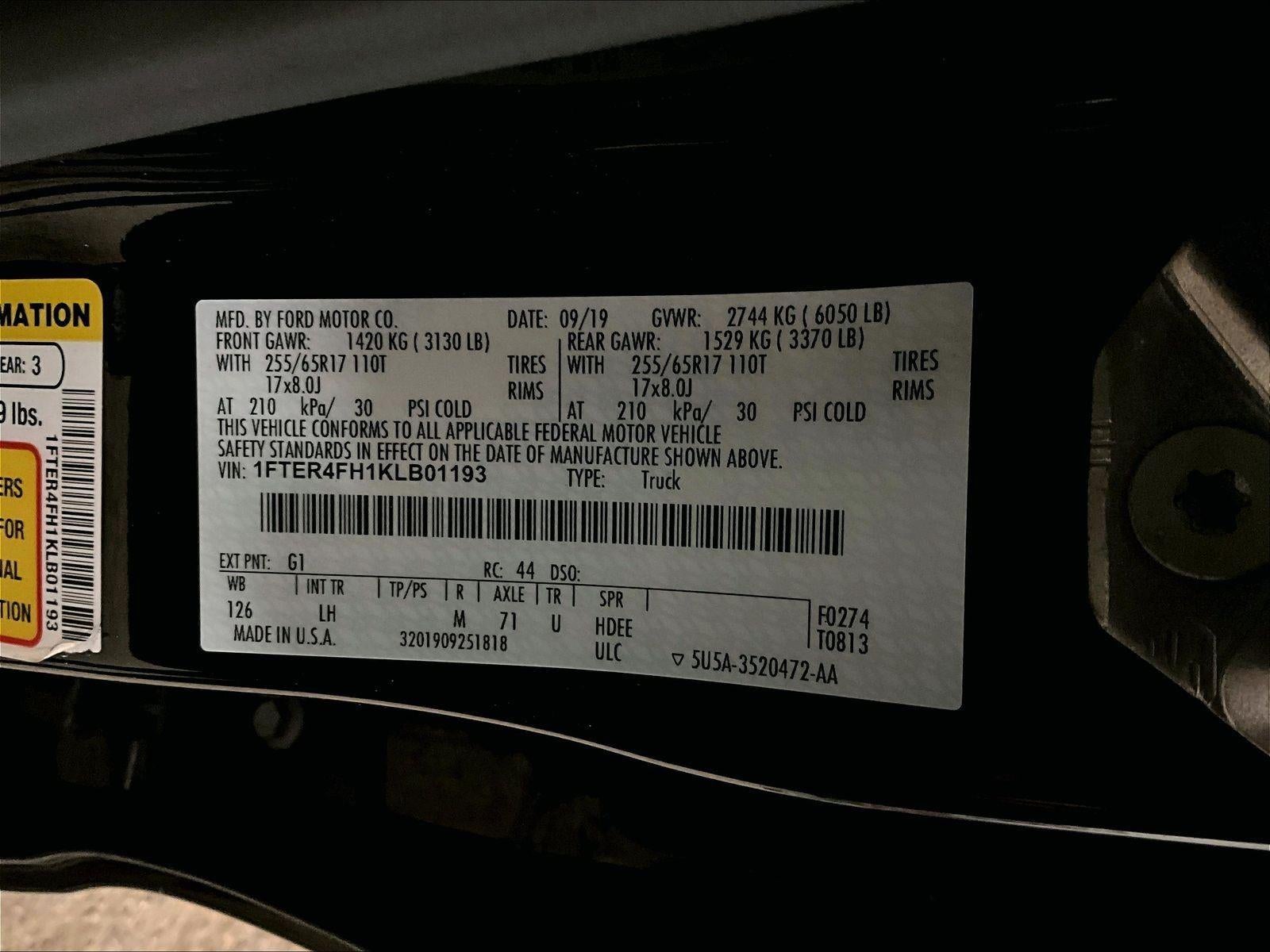 2019 Ford Ranger XLT