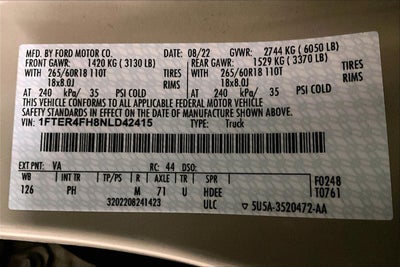 2022 Ford Ranger XLT