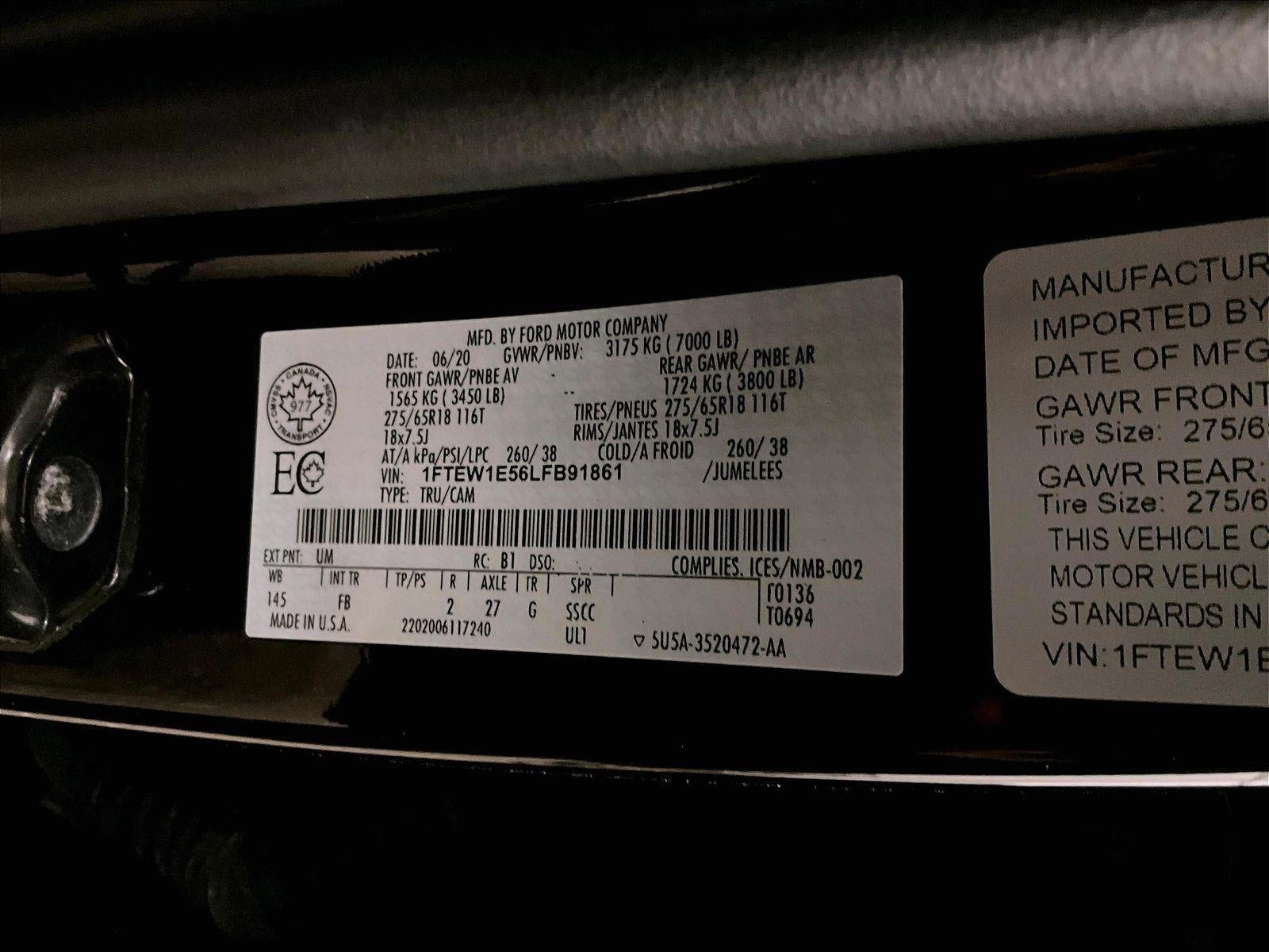 2020 Ford F-150 XLT