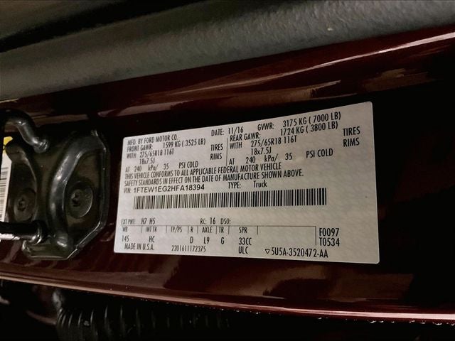 2017 Ford F-150 Lariat