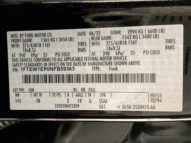2022 Ford F-150 XLT