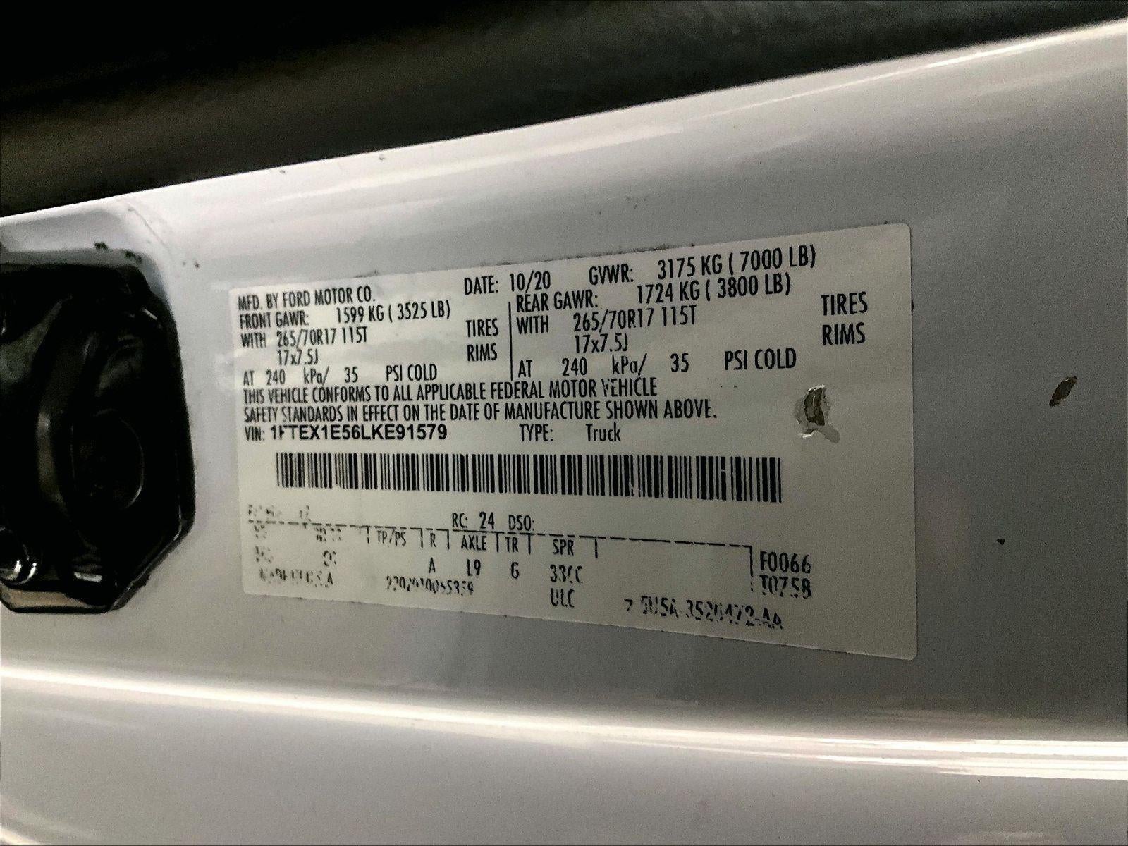 2020 Ford F-150 XL