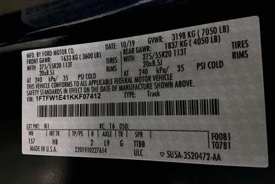 2019 Ford F-150 LARIAT