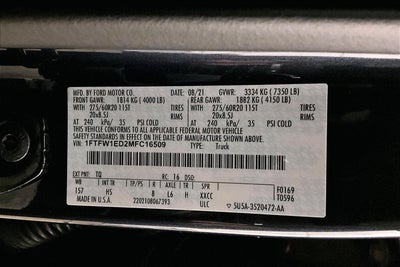 2021 Ford F-150 LARIAT