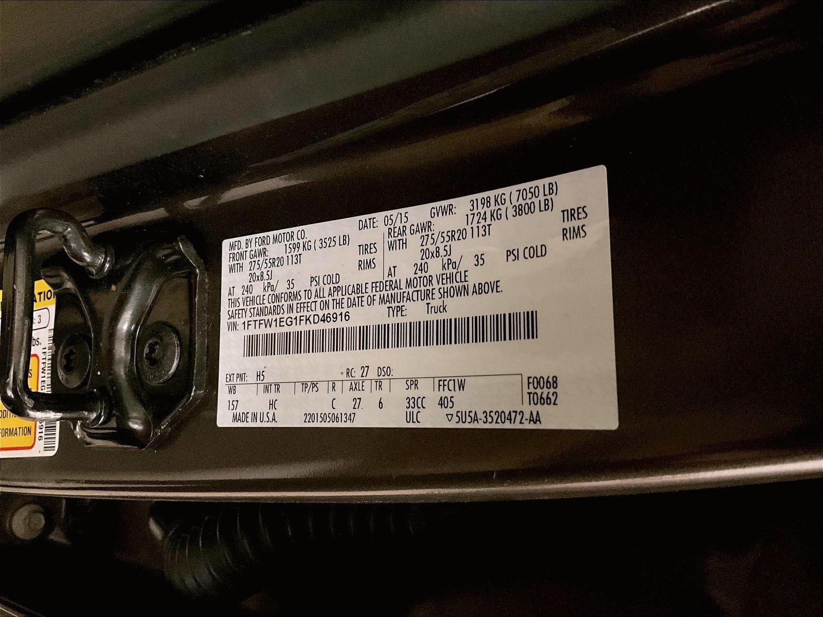 2015 Ford F-150 Lariat