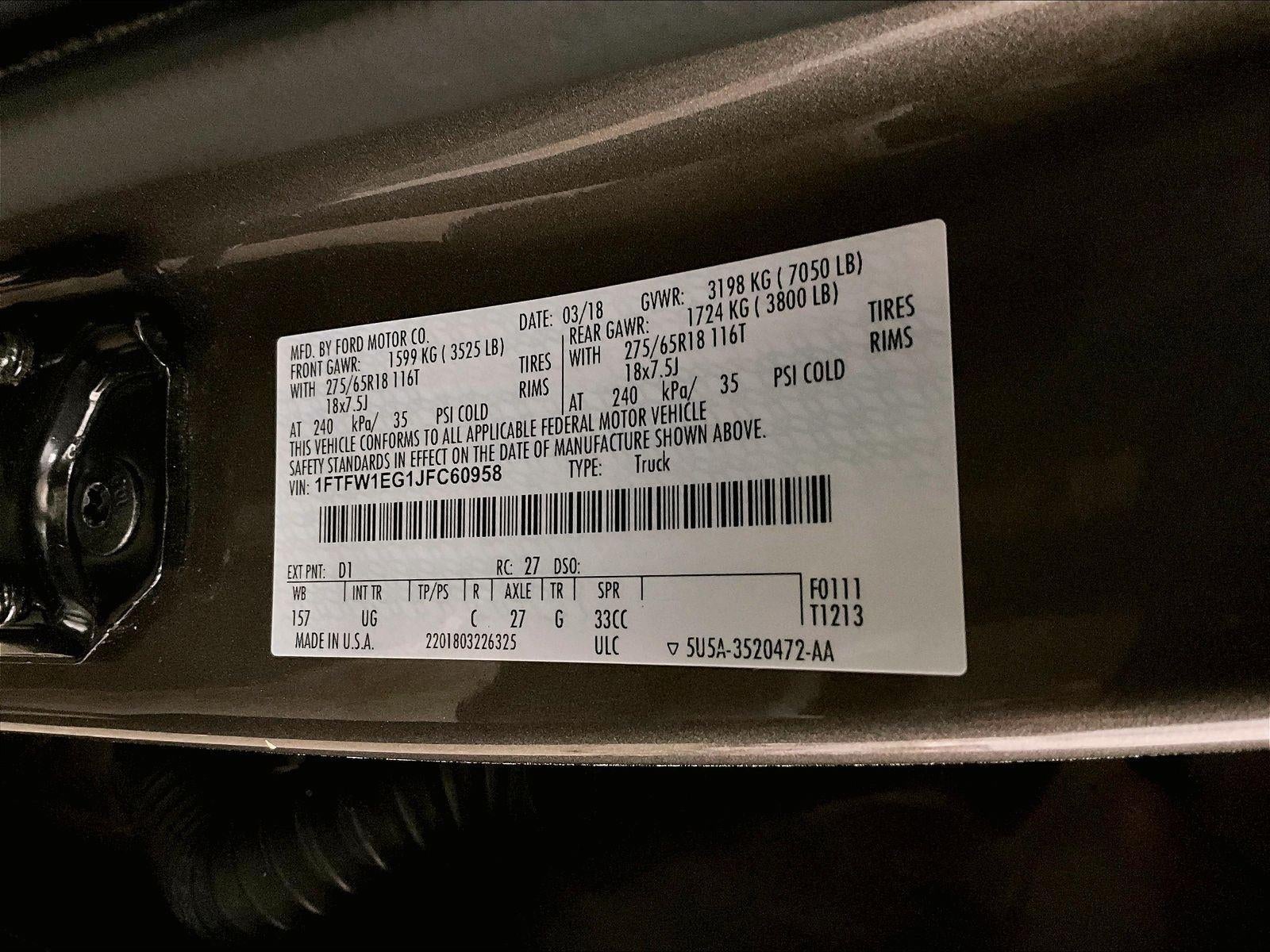 2018 Ford F-150 XLT