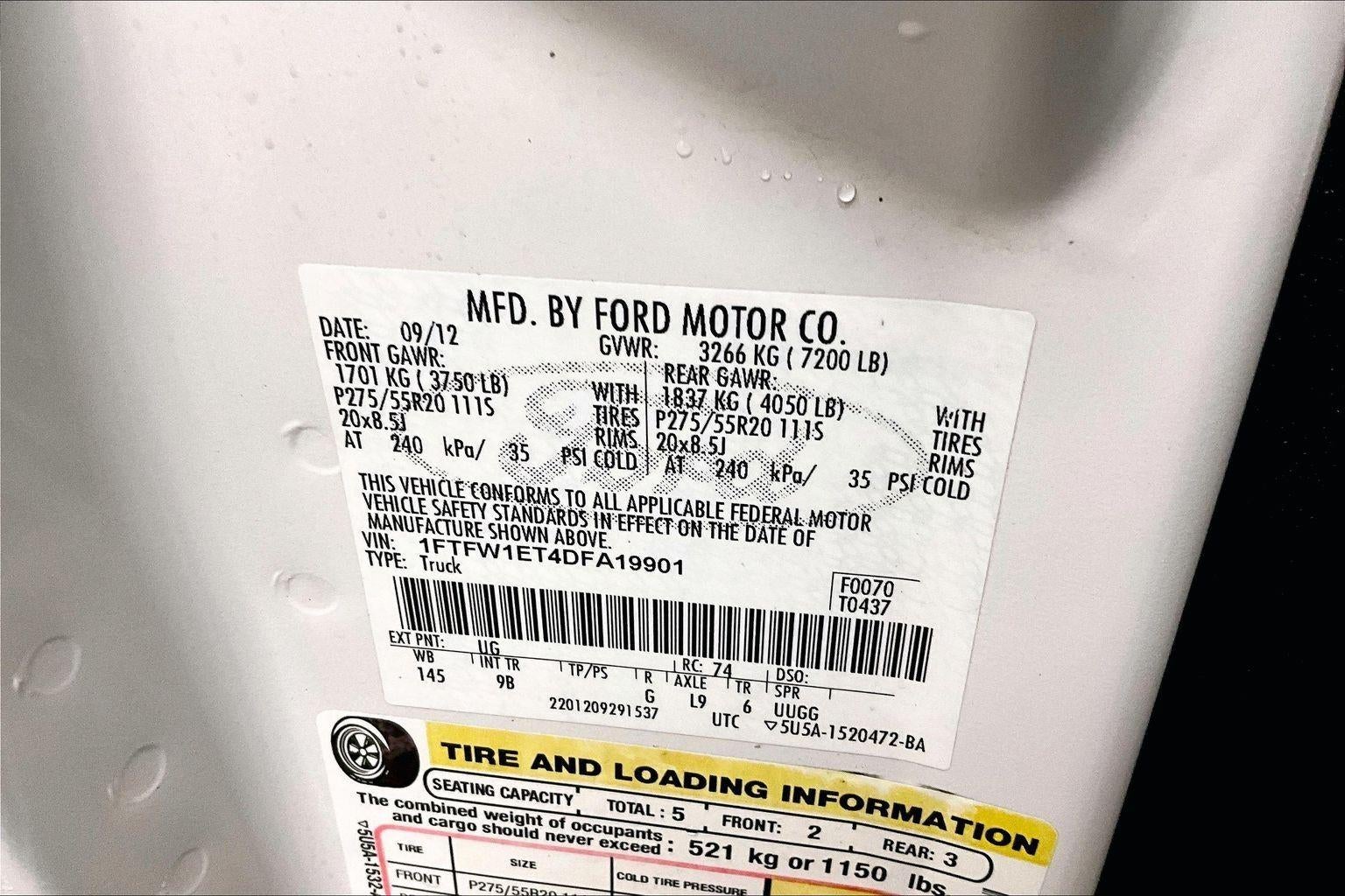 2013 Ford F-150 Platinum