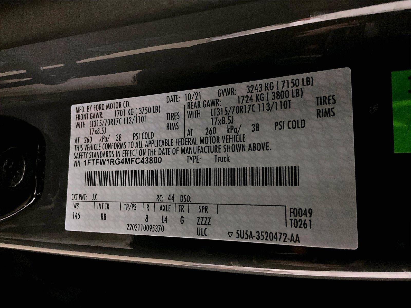 2021 Ford F-150 Raptor