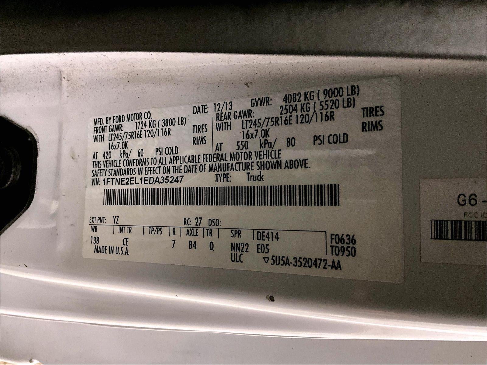 2014 Ford Econoline Cargo Van Commercial