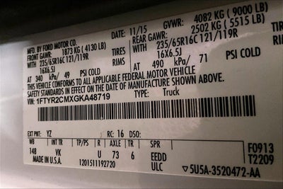 2016 Ford Transit Cargo Van Base