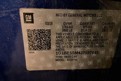 2018 Chevrolet Cruze LT